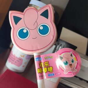 Pink Jigglypuff Lollipop case and loli pops with card !
